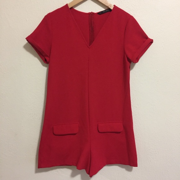 ❤️Zara red romper size S❤️ - Picture 3 of 6